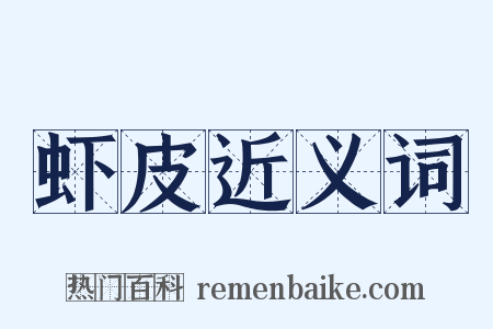 虾皮近义词是什么意思的图片